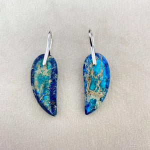 Vintage Stone Water Drop Dangle Earrings for Women Girls
