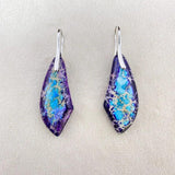 Vintage Stone Water Drop Dangle Earrings for Women Girls