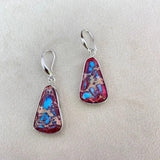 Vintage Stone Water Drop Dangle Earrings for Women Girls