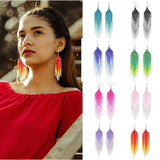 Kaseakia Seed Bead Tassel Drop Earrings, Boho Chandelier Dangles