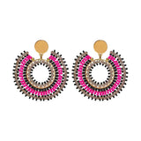 Bohemia Style Hollow Crystal Beaded Earrings