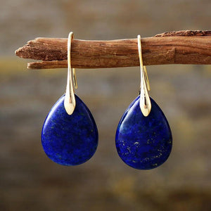 Amethyst Pendant Earrings Natural Stone Crystal Jewelry