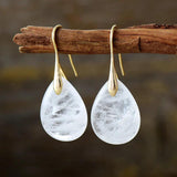 Amethyst Pendant Earrings Natural Stone Crystal Jewelry