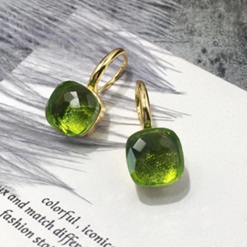 Candy Crystal Stone Tassel Earrings Women Girls Jewelry
