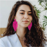 Kaseakia Big Beaded Tassel Earrings, Boho Statement Seed Bead Chandel