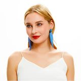 Kaseakia Big Beaded Tassel Earrings, Boho Statement Seed Bead Chandel