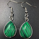 Crystal Opal Howlite Malachite Goldstone Aventurine Drop Earrings