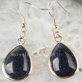Crystal Opal Howlite Malachite Goldstone Aventurine Drop Earrings