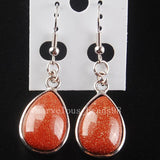 Crystal Opal Howlite Malachite Goldstone Aventurine Drop Earrings