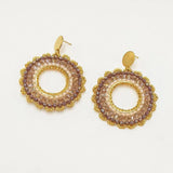 Bohemia Alloy Hollow out Beaded Earrings