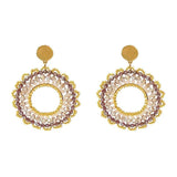 Bohemia Alloy Hollow out Beaded Earrings