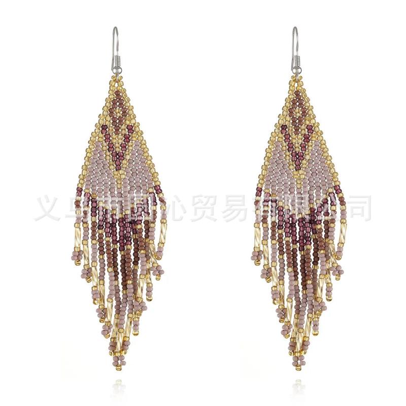 Hand woven Swallowtail Simplicity Beading Earrings
