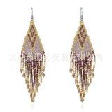Hand woven Swallowtail Simplicity Beading Earrings