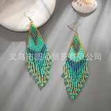 Hand woven Swallowtail Simplicity Beading Earrings
