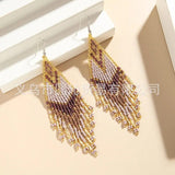 Hand woven Swallowtail Simplicity Beading Earrings
