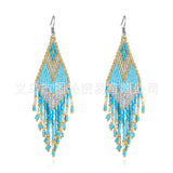 Hand woven Swallowtail Simplicity Beading Earrings