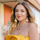 Kaseakia Beaded Dangle Earrings for Women, Bohemian Tassel Drop Earrings