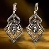 Kinel Vintage Water Drops Stone Earrings For Women
