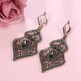 Kinel Vintage Water Drops Stone Earrings For Women