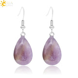 CSJA Opal Crystal Lazuli Beads Dangle Earring