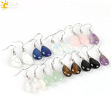 CSJA Opal Crystal Lazuli Beads Dangle Earring