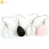 CSJA Opal Crystal Lazuli Beads Dangle Earring