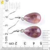 CSJA Opal Crystal Lazuli Beads Dangle Earring