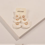 Raffia Three Layer Earrings Boho Studs