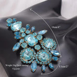 Sparking Aqua Gemstone Drop Earring for Women Sweet Girls
