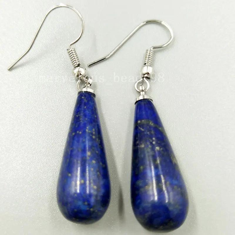 Lapis Lazuli Water Drop Earrings