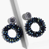 Small Bead Earrings Crystal Statement Bohemia ersp45