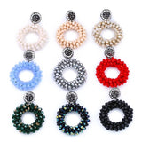 Small Bead Earrings Crystal Statement Bohemia ersp45
