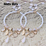 Long Crystal Earring Big Nationality Manual Dangle Bohemian Earrings