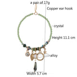 Long Crystal Earring Big Nationality Manual Dangle Bohemian Earrings
