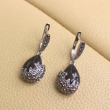 Water Drop Stone Earrings With Rhinestones Ladies Jewelry