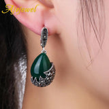 Water Drop Stone Earrings With Rhinestones Ladies Jewelry