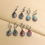 Water Drop Stone Earrings With Rhinestones Ladies Jewelry