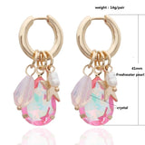 Fluorescence Pendant Earrings Apatite Lapis Crystal