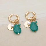 Fluorescence Pendant Earrings Apatite Lapis Crystal