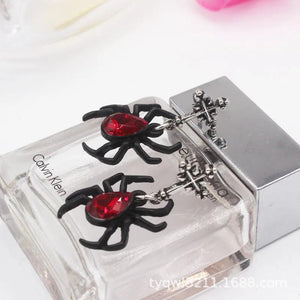 Punk Rock Spider Ear Stud Tassel Earrings