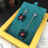 Punk Rock Spider Ear Stud Tassel Earrings