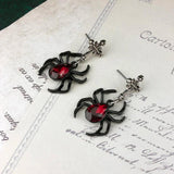 Punk Rock Spider Ear Stud Tassel Earrings