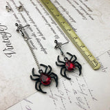 Punk Rock Spider Ear Stud Tassel Earrings