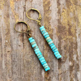Natural Stone Vintage Earrings Bohemian Jewelry