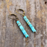 Natural Stone Vintage Earrings Bohemian Jewelry