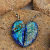 Reiki Natural Healing Stone Emperor Stone Earrings Mix Temperament