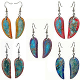 Reiki Natural Healing Stone Emperor Stone Earrings Mix Temperament