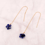 Boho Stone Star Thread Earrings for Women