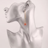 Boho Stone Star Thread Earrings for Women