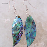 Abalone Shell Earrings Leaf Bead Jewelry For Women